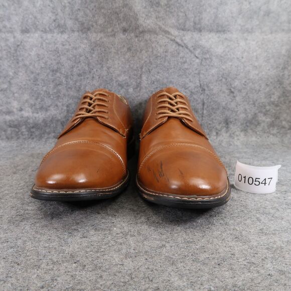 Dexter Shoes Mens 10 Oxford Derby Classic Cap Toe Formal Dress Brown Memory Foam - Picture 3 of 16